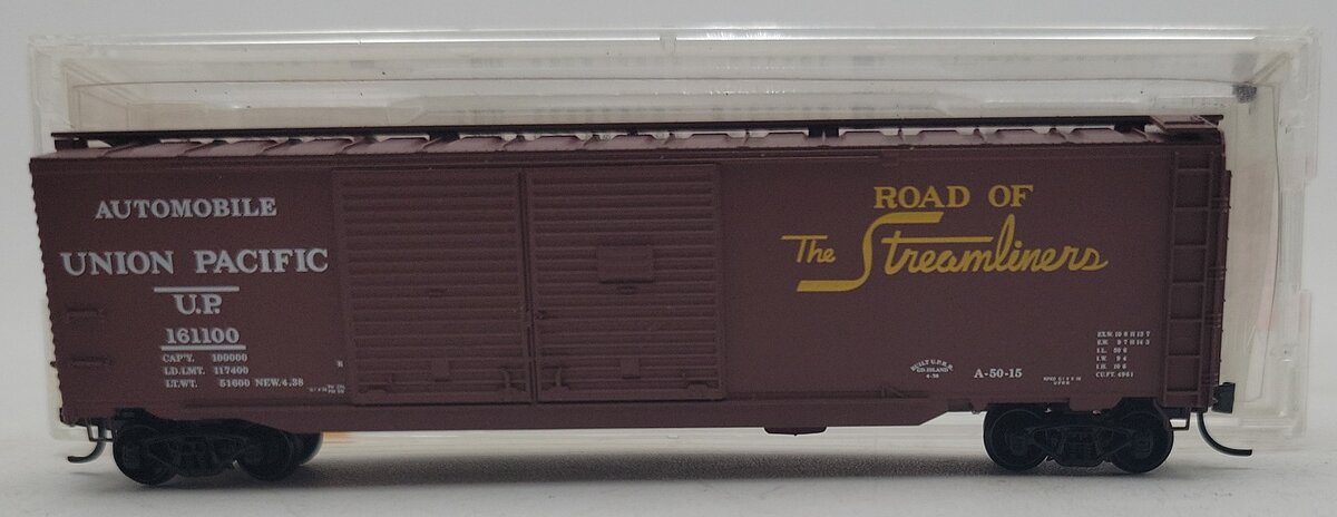 Micro-Trains 07800030 N Scale Union Pacific 50'Double Slide Door Box Car #161100 EX/Box