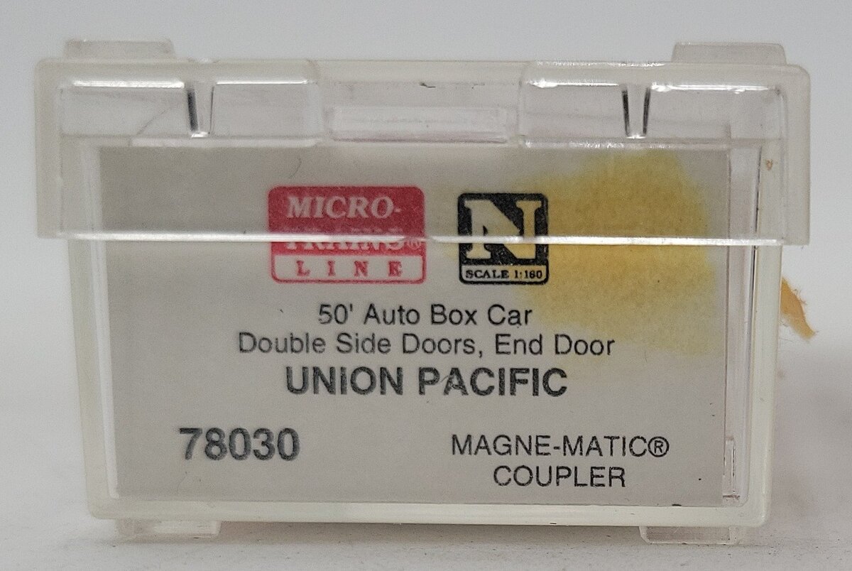 Micro-Trains 07800030 N Scale Union Pacific 50'Double Slide Door Box Car #161100 EX/Box