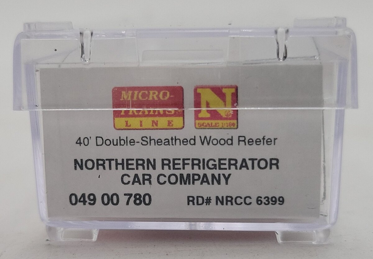 Micro-Trains 04900780 N NRCC 40’ Double Sheathed Wood Reefer #6399 LN/Box
