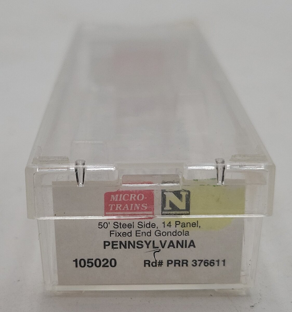 Micro-Trains 10500020 N Pennsylvania 50' 14 Panel Fishbelly Side Gondola #376611 EX/Box