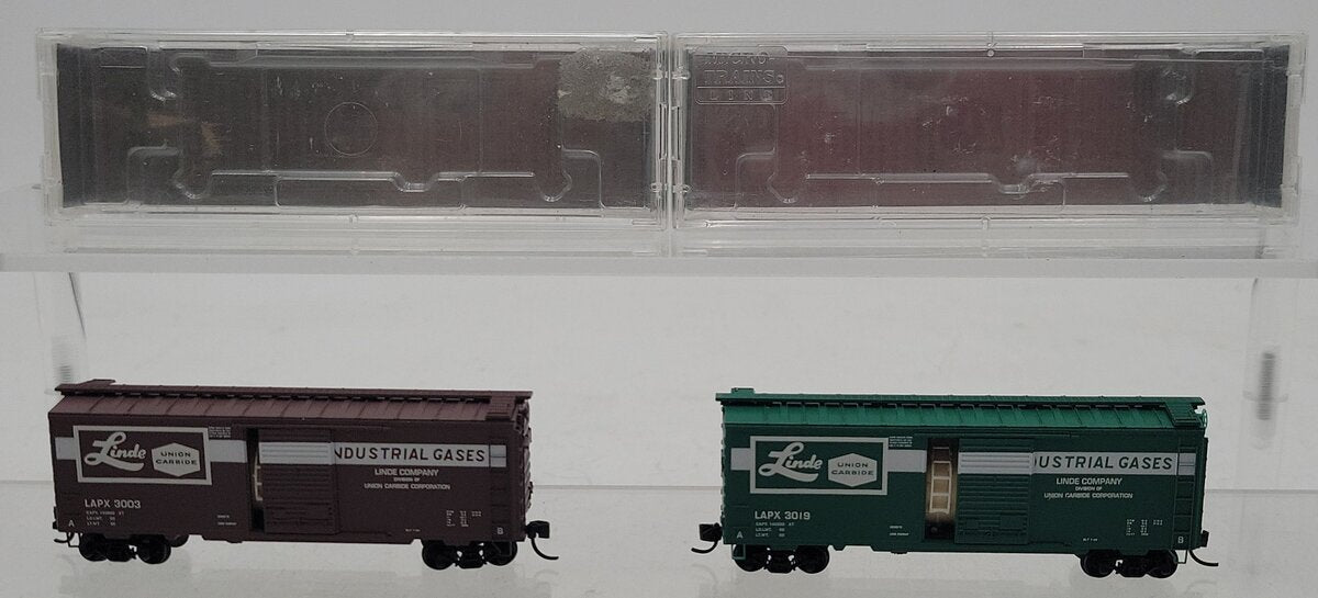 Micro-Trains 12-07 N Scale MTL Special Run 12-07 Linde/Union Carbide (Pack of 2) EX/Box