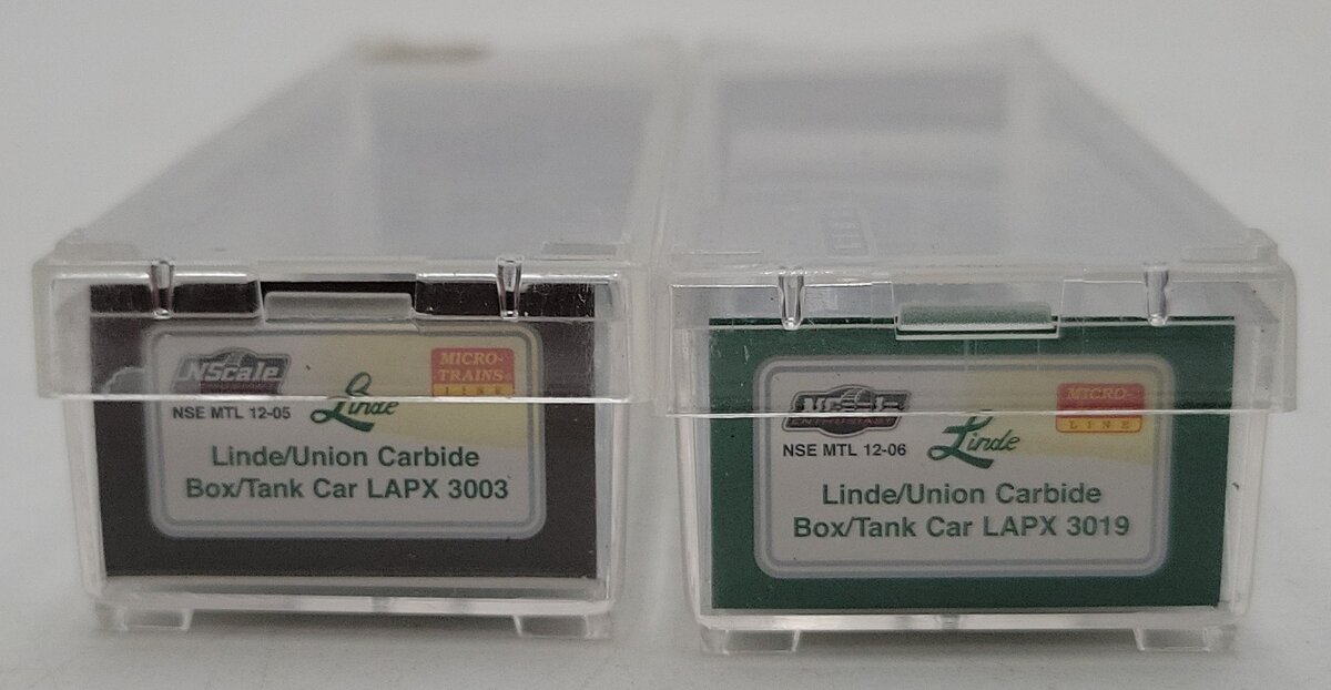 Micro-Trains 12-07 N Scale MTL Special Run 12-07 Linde/Union Carbide (Pack of 2) EX/Box