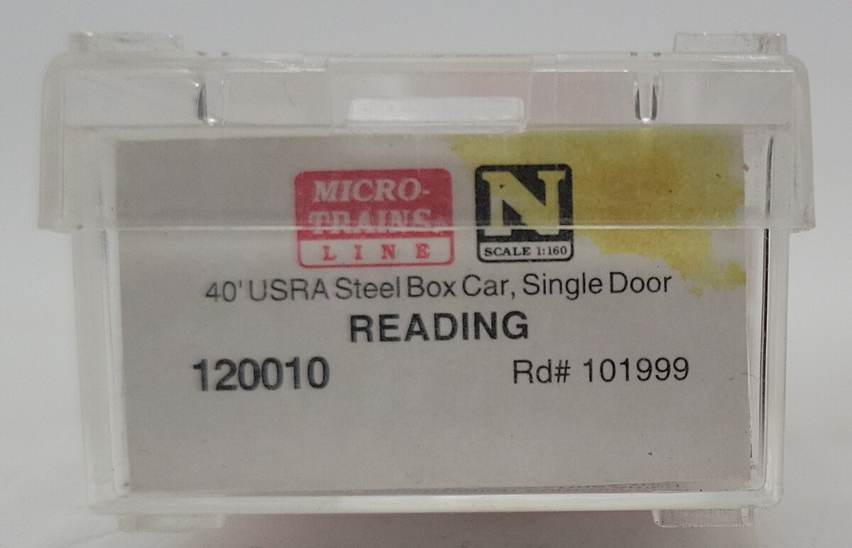 Micro-Trains 12000010 N Scale Reading 40' Murphy Roof Single Door Boxcar #101999 EX/Box