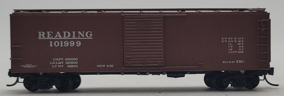Micro-Trains 12000010 N Scale Reading 40' Murphy Roof Single Door Boxcar #101999 EX/Box