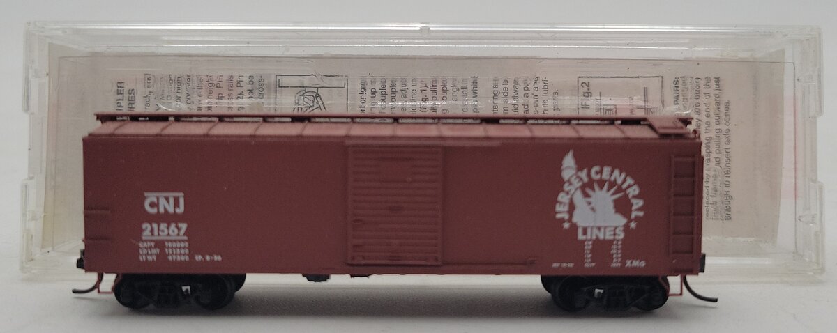 Micro-Trains 12000020 N CNJ 40' Murphy Roof Single Door Boxcar #21567 EX/Box