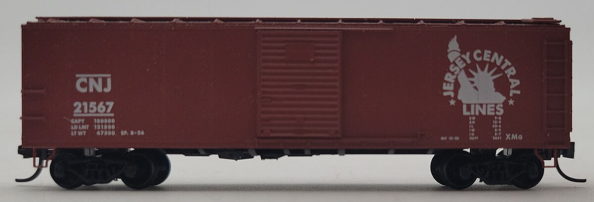 Micro-Trains 12000020 N CNJ 40' Murphy Roof Single Door Boxcar #21567 EX/Box