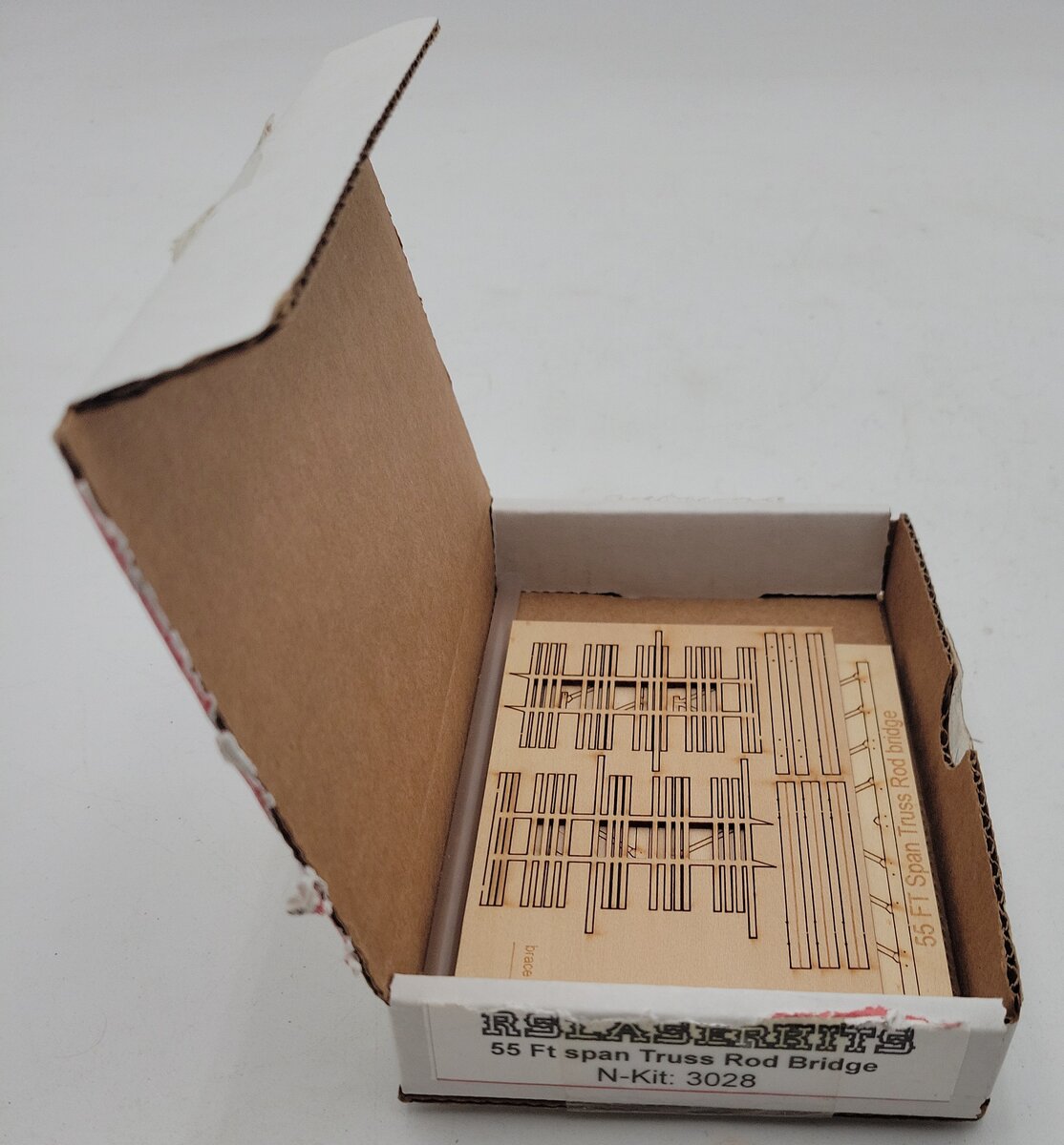 RS Laser Kits 3028 N Wood Truss Rod Bridge (55' Span) LN/Box
