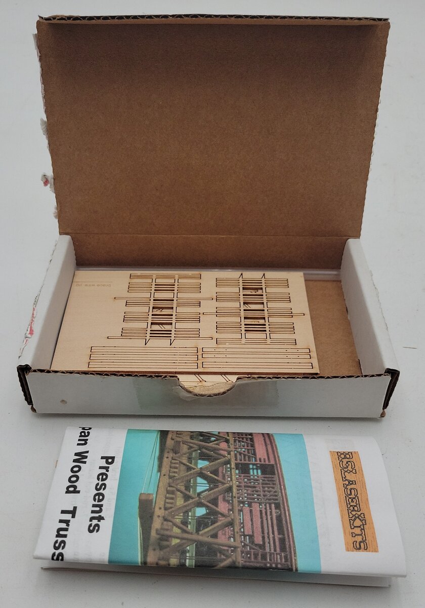 RS Laser Kits 3028 N Wood Truss Rod Bridge (55' Span) LN/Box
