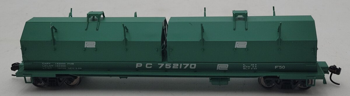 Walthers 920-105232 HO Penn Central 50' Evans Cushion Coil Car #752170 EX