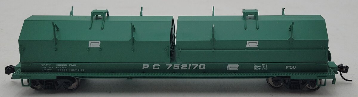 Walthers 920-105232 HO Penn Central 50' Evans Cushion Coil Car #752170 EX