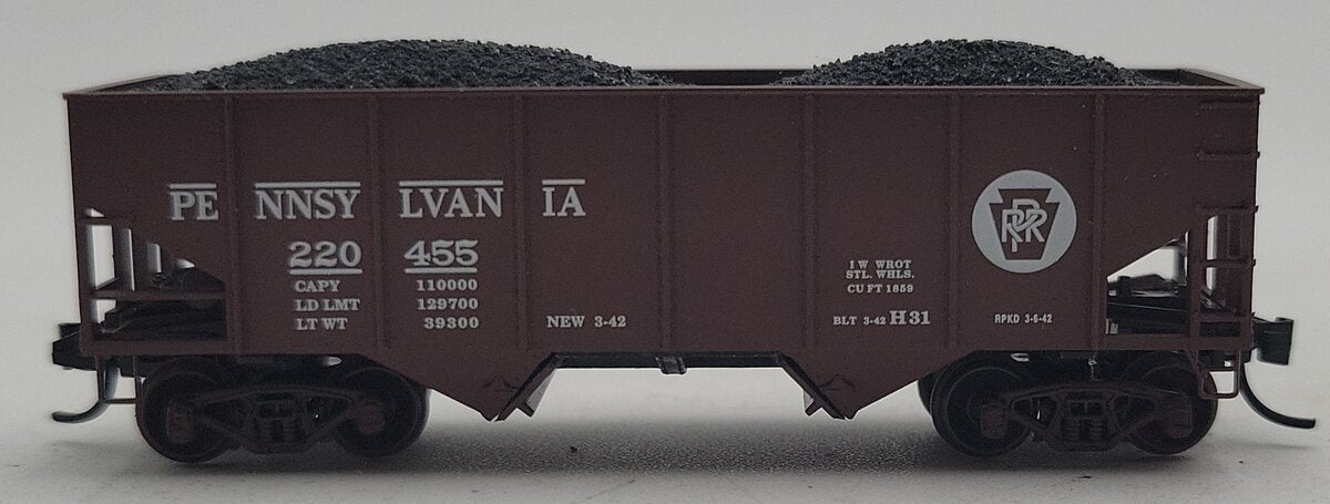 Micro-Trains 05600060 N Pennsylvania 33' Twin Bay Rib Side Hopper #220455 LN/Box