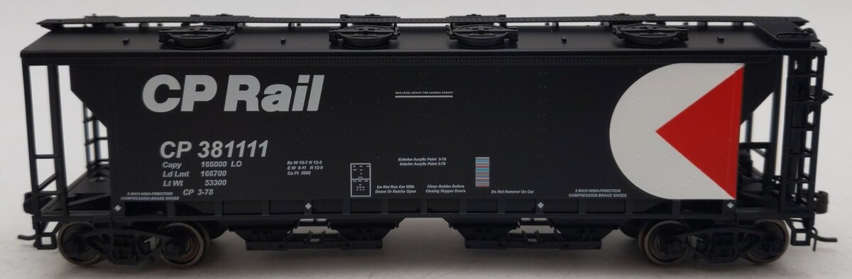 True Line Trains 300341 HO Scale Canadian Pacific 4-Bay Hopper Car #381111 LN
