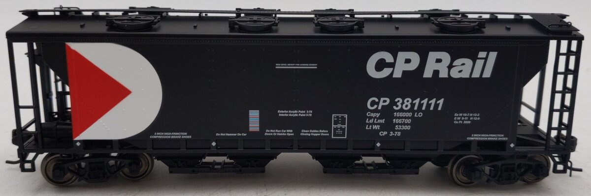 True Line Trains 300341 HO Scale Canadian Pacific 4-Bay Hopper Car #381111 LN