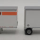 Athearn 91043 HO Yellow Two 28' Wedge Trailers & Dolly (Pack of 2) EX