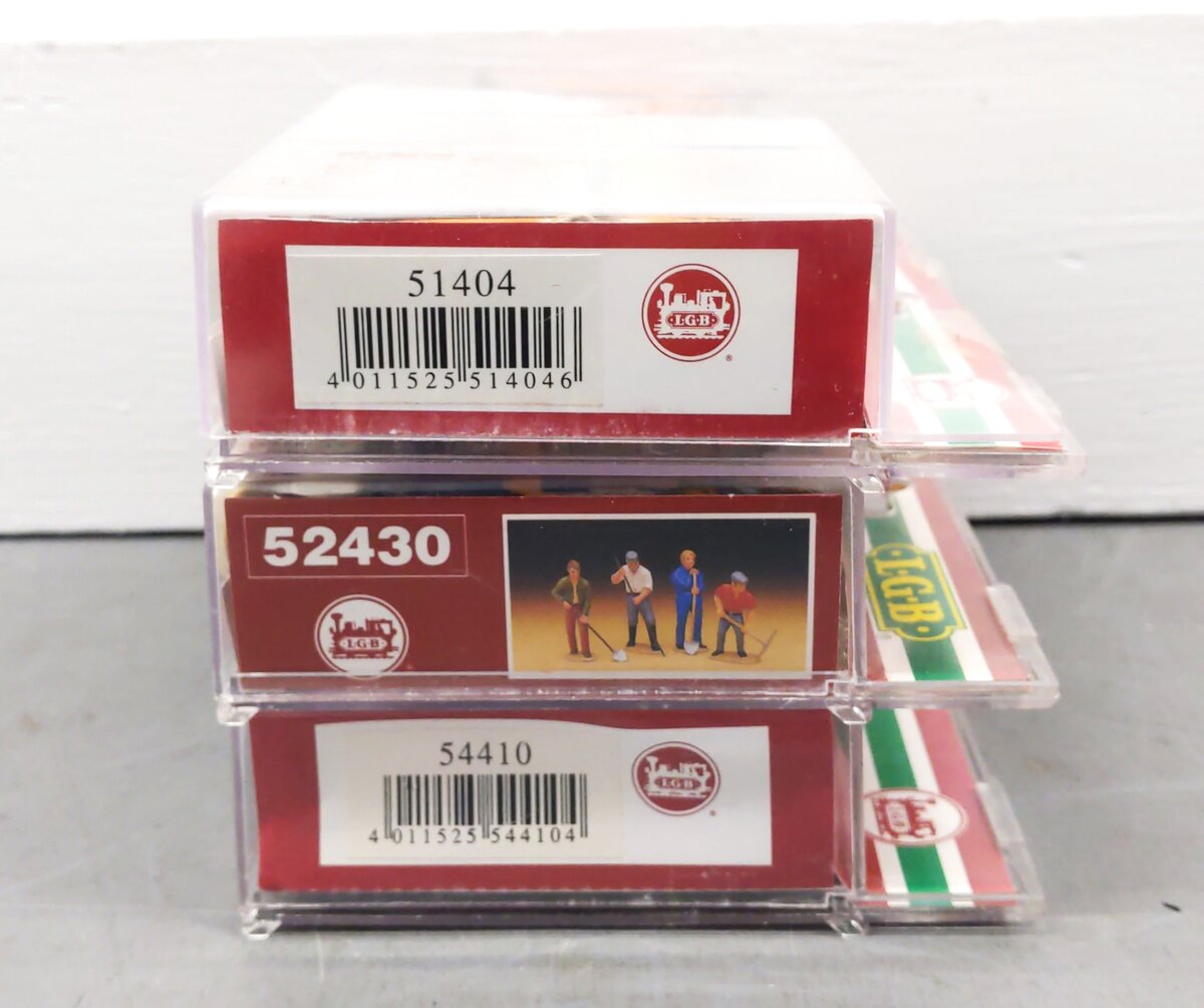 LGB G Scale Assorted Figurine Sets: 51404, 52430, 54410 [3] EX