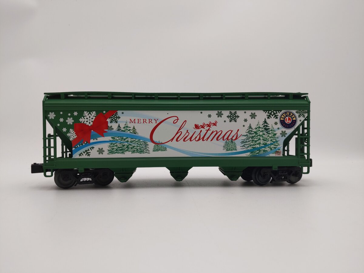 Lionel 318703 O Scale 'Merry Christmas' 3- Bay Hopper #18703 LN/Box