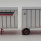 Athearn 91041 HO CF Consolidated Freightways Two 28’ Wedge Trailers & Dolly EX