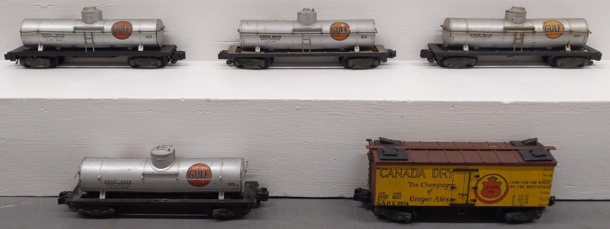 American Flyer S Gauge Custom Freight Cars #5016,9104,5016,5016,5016 [5]