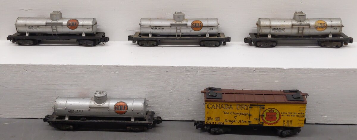 American Flyer S Gauge Custom Freight Cars #5016,9104,5016,5016,5016 [5]