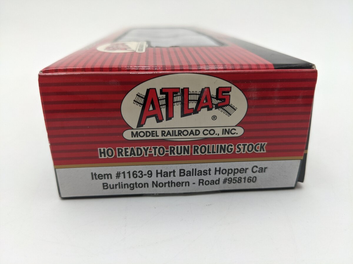 Atlas 1163-9 HO Scale BN Hart Ballast Hopper Car #958160 NIB