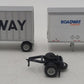 Athearn 91042 HO Roadway Two 28' Wedge Trailers & Dolly (Pack of 2) EX