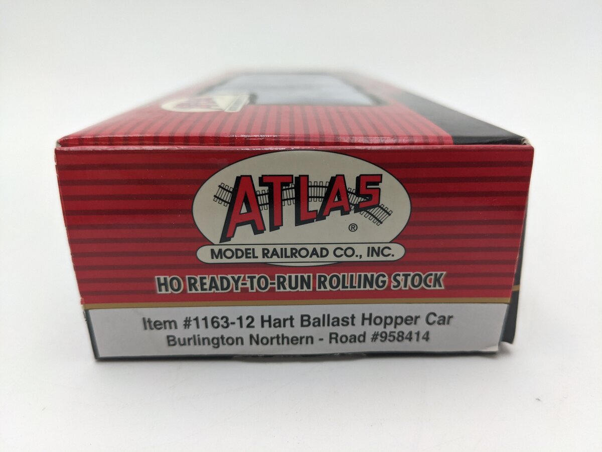 Atlas 1163-12 HO Scale BN Hart Ballast Hopper Car #958414 NIB