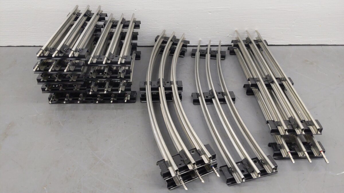 Lionel O Gauge Assorted Tubular Track Section: [14] VG