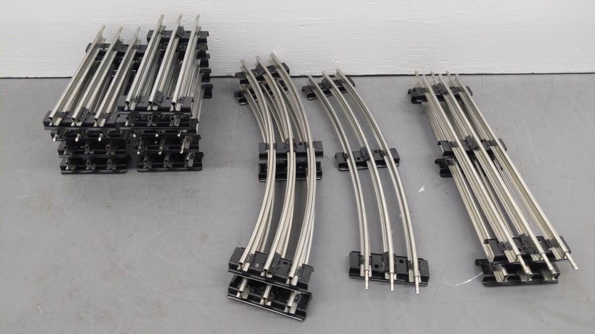 Lionel O Gauge Assorted Tubular Track Section: [14] VG
