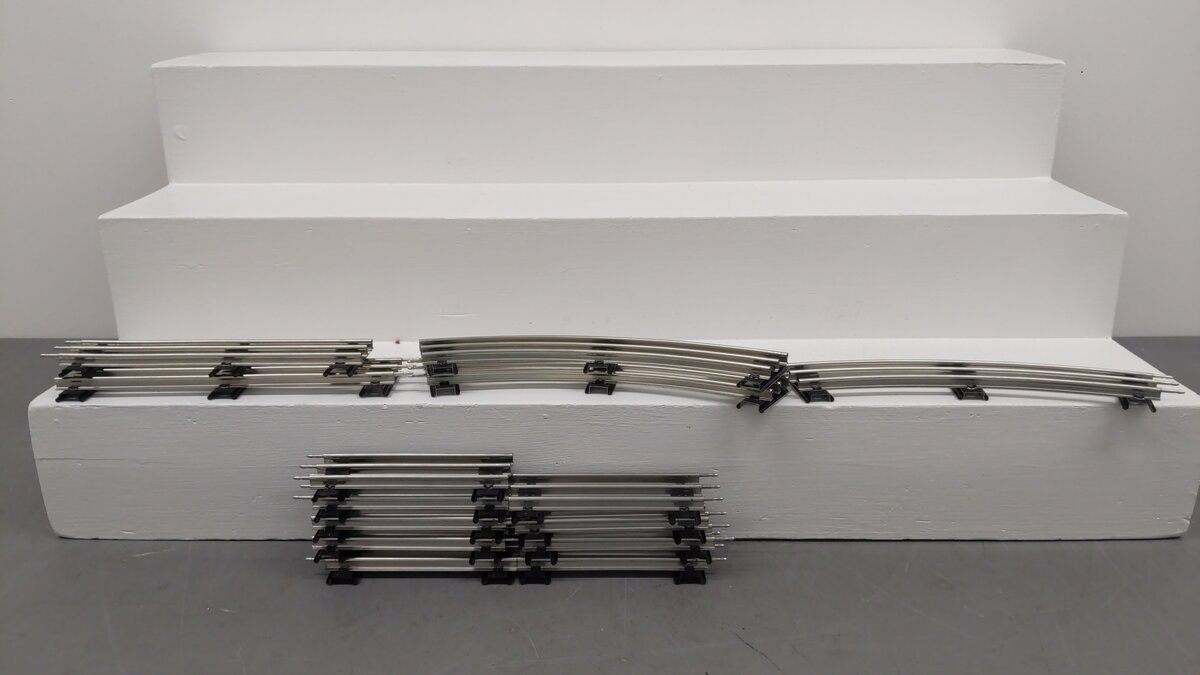 Lionel O Gauge Assorted Tubular Track Section: [14] VG