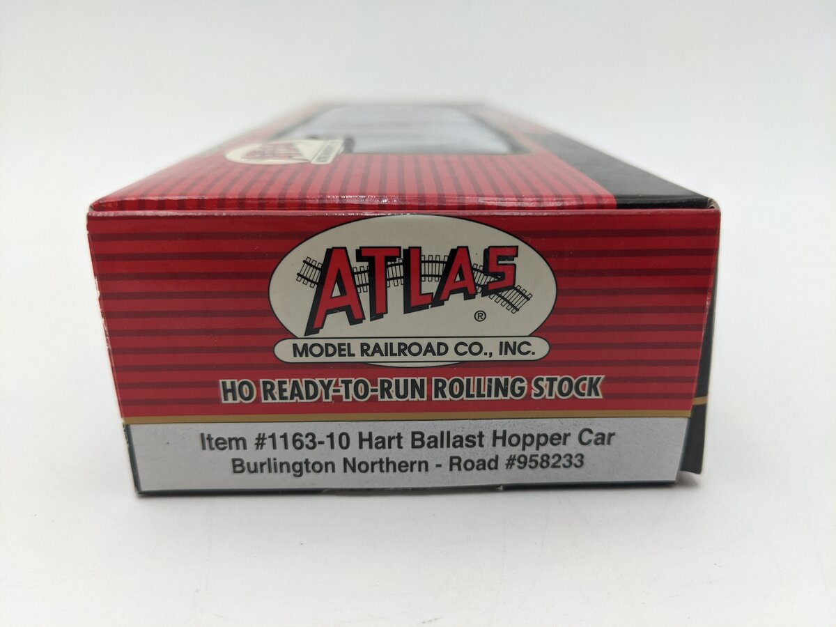Atlas 1163-10 HO Scale BN Hart Ballast Hopper Car #958233 NIB