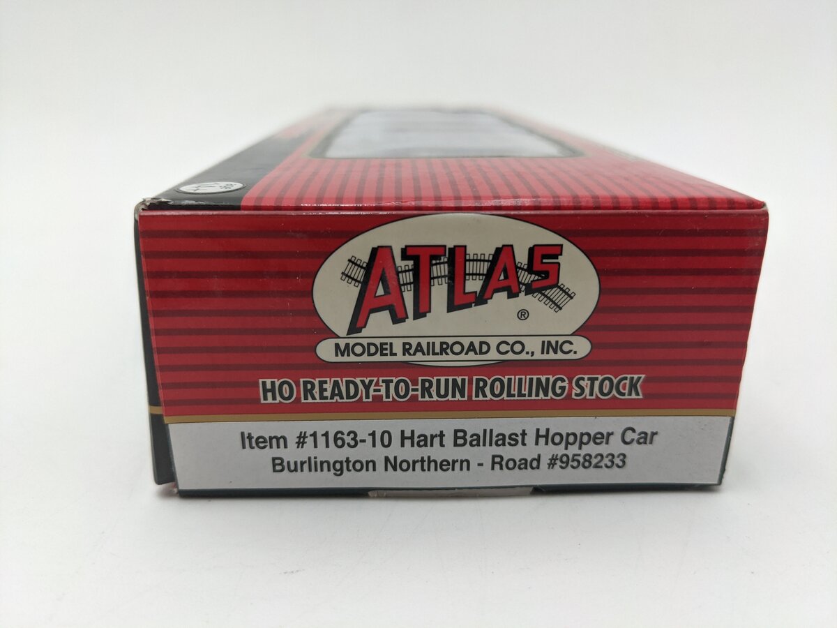 Atlas 1163-10 HO Scale BN Hart Ballast Hopper Car #958233 NIB