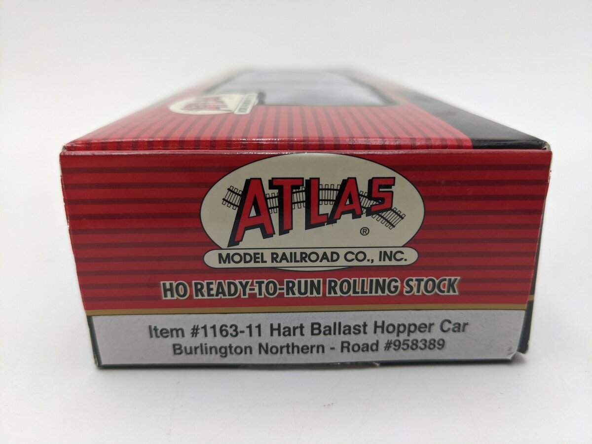 Atlas 1163-11 HO Scale BN Hart Ballast Hopper Car #958389 NIB
