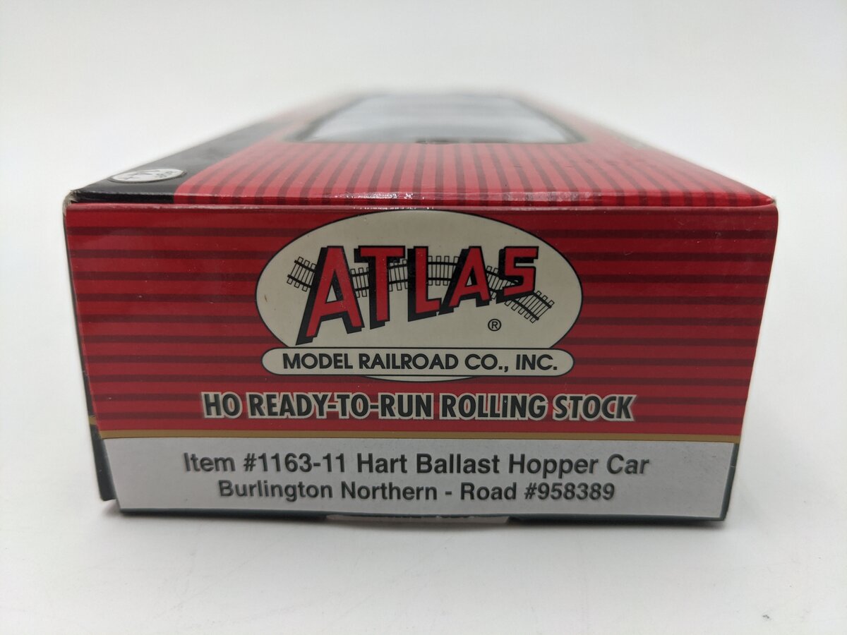 Atlas 1163-11 HO Scale BN Hart Ballast Hopper Car #958389 NIB