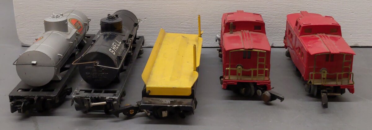 American Flyer S Gauge Freight Cars #5016,717,625,630,630 [5] VG