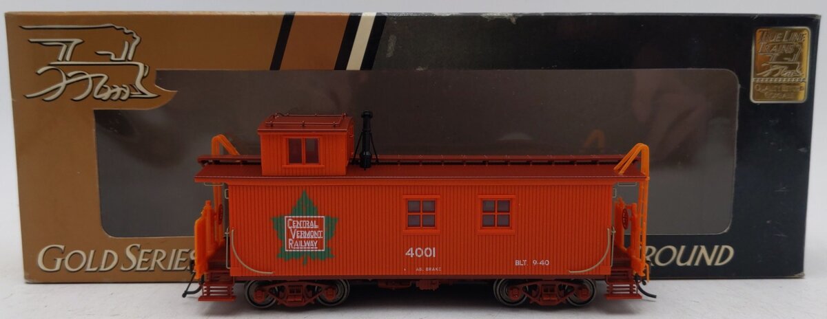 True Line Trains 301031 HO Scale Central Vermont Railway Caboose #4001 LN/Box