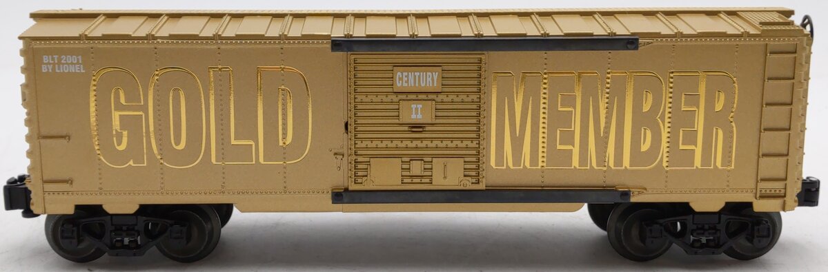 Lionel 6-39218 O Gauge Lionel Century Club II Gold Boxcar LN/Box