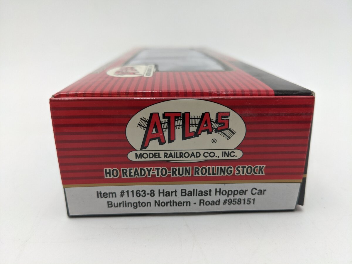Atlas 1163-8 HO Scale BN Hart Ballast Hopper Car #958151 NIB