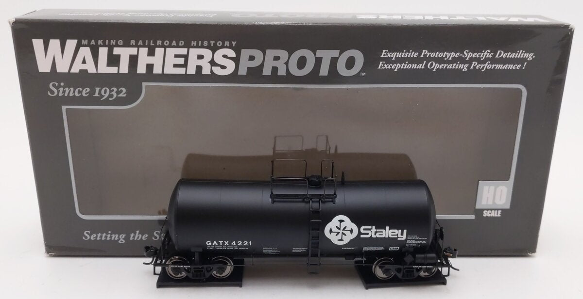 Walthers 920-100140 HO Staley 40' UTLX 16k Gallon Funnel-Flow Tank Car #4221 LN/Box