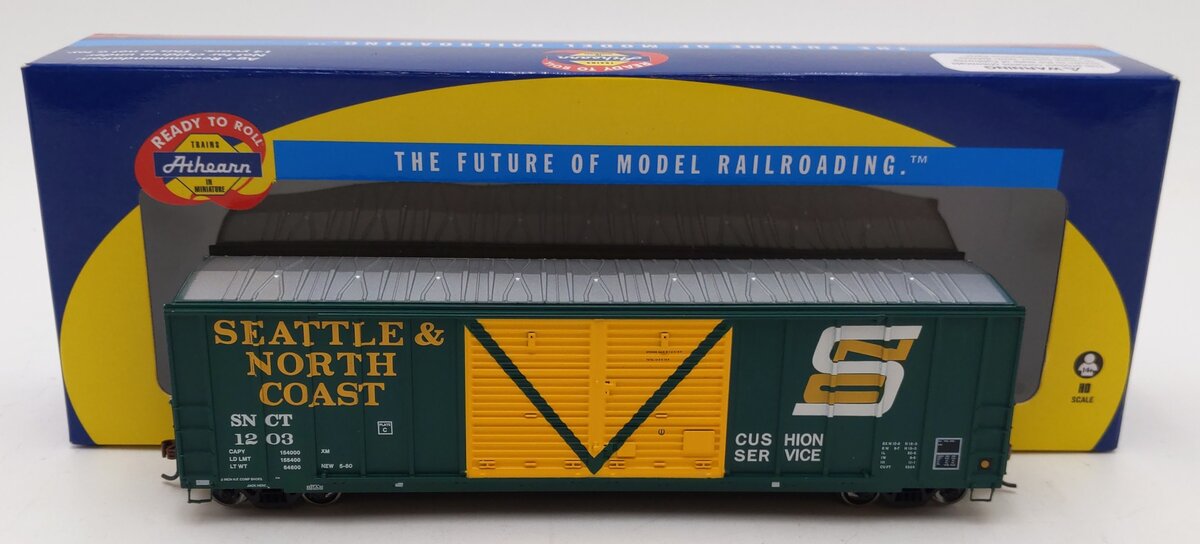 Athearn ATH87383 HO Scale Seattle & North Coast 50' FMC Boxcar #1203 EX/Box
