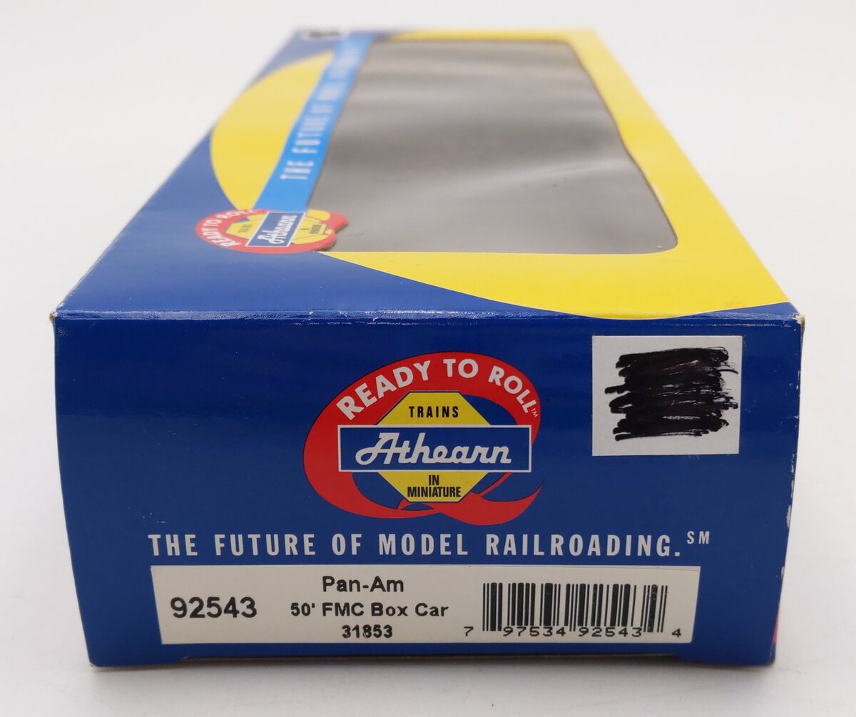 Athearn 92543 HO Scale Pan-Am 50' FMC Boxcar #31853 LN/Box