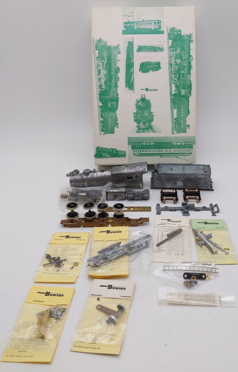 Bowser 100900 HO Pennsylvania H-9 Consolidation Steam Locomotive & Tender Kit VG/Box