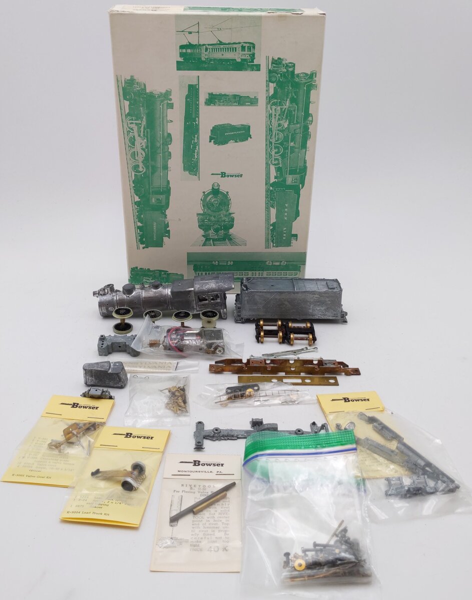 Bowser 100900 HO Pennsylvania H-9 Consolidation Steam Locomotive & Tender Kit VG/Box
