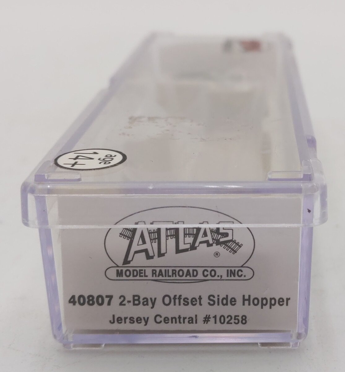 Atlas 40807 N Scale Jersey Central 2-Bay Offset Side Hopper #10258 LN/Box