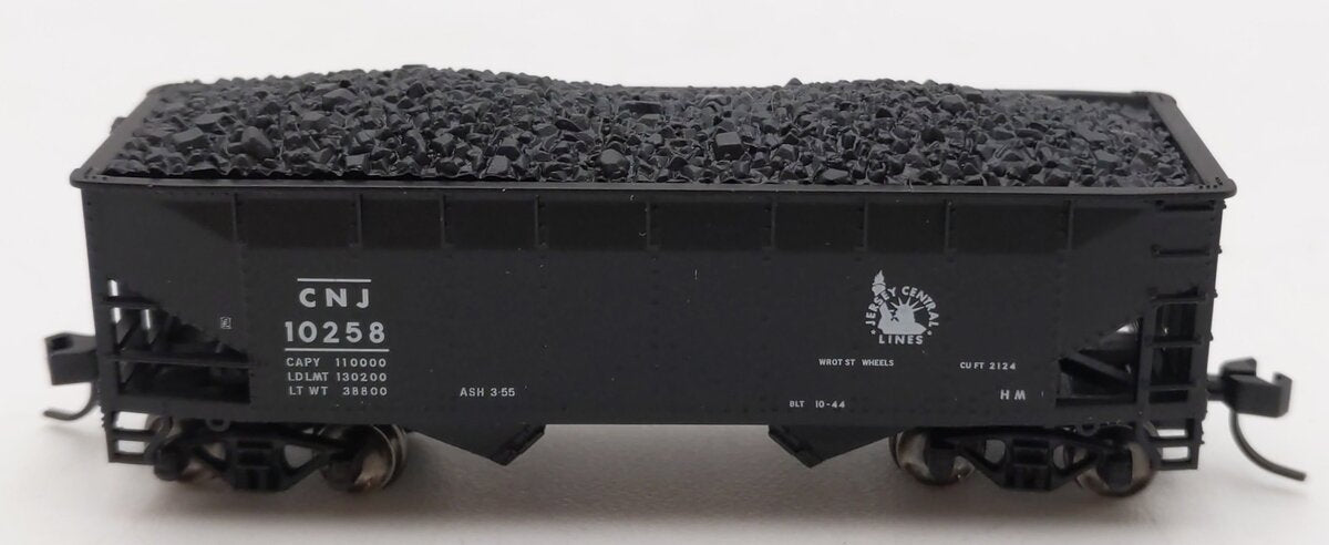 Atlas 40807 N Scale Jersey Central 2-Bay Offset Side Hopper #10258 LN/Box