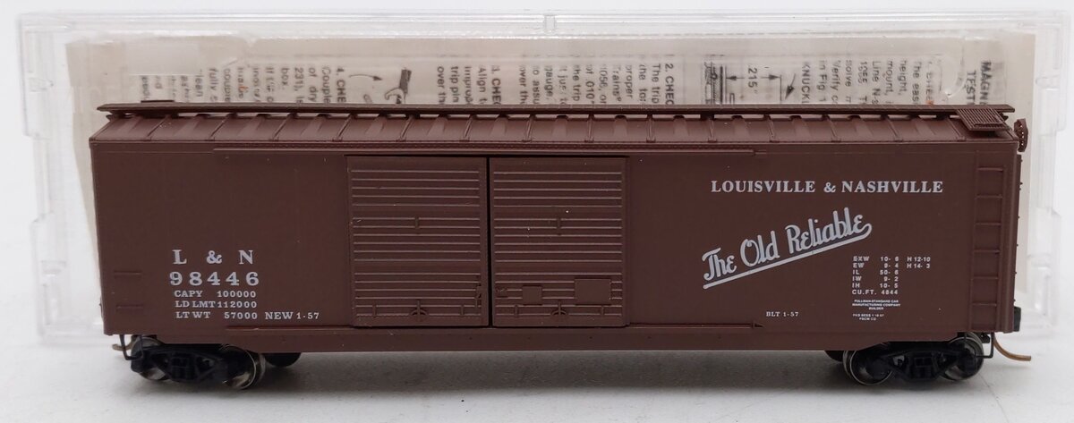 Micro-Trains 03400100 N Louisville & Nashville 50' Double Door Boxcar #98446 EX/Box