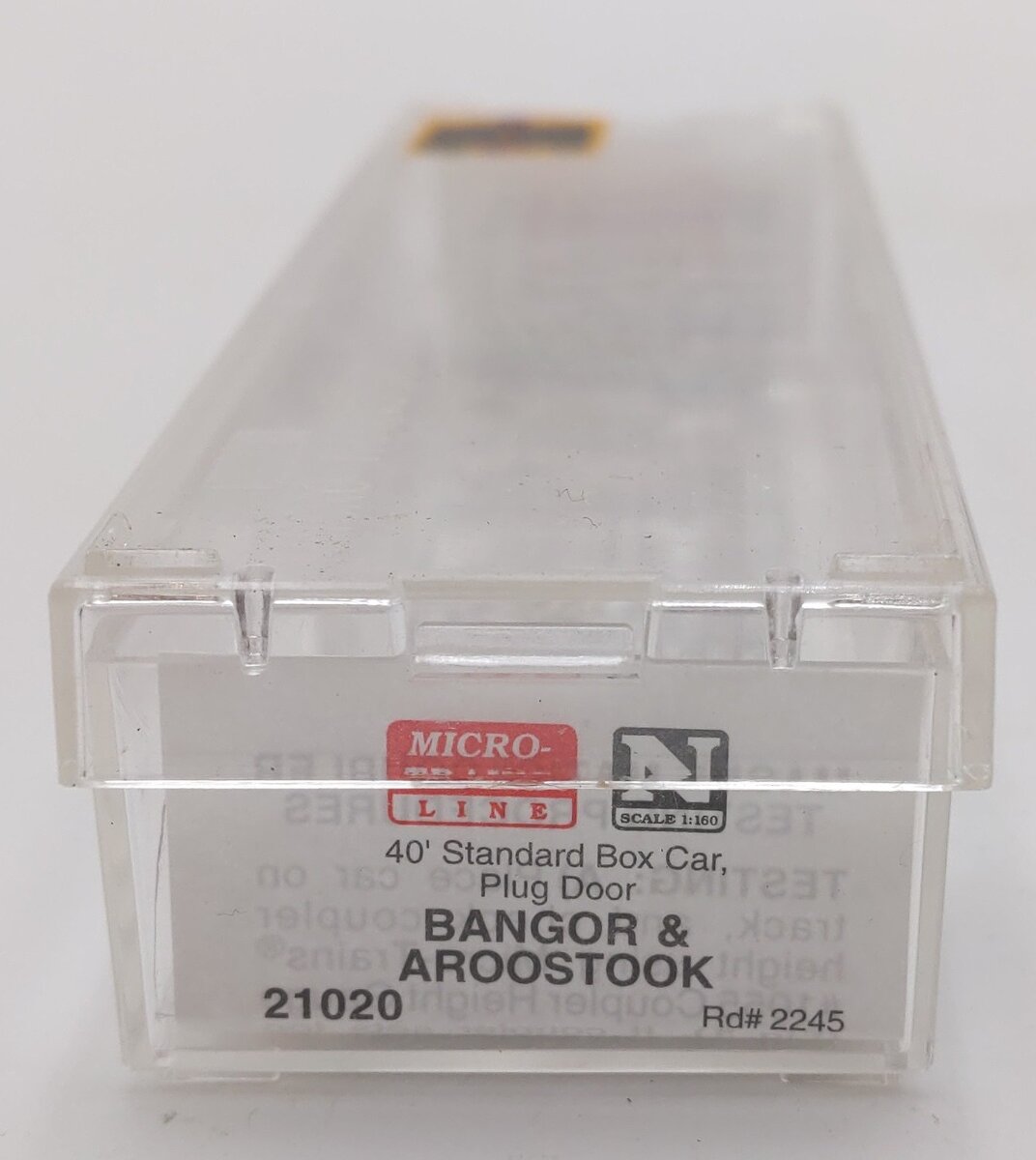 Micro-Trains 21020 N Scale Bangor & Aroostook 40' Plug Door Boxcar #2245 LN/Box