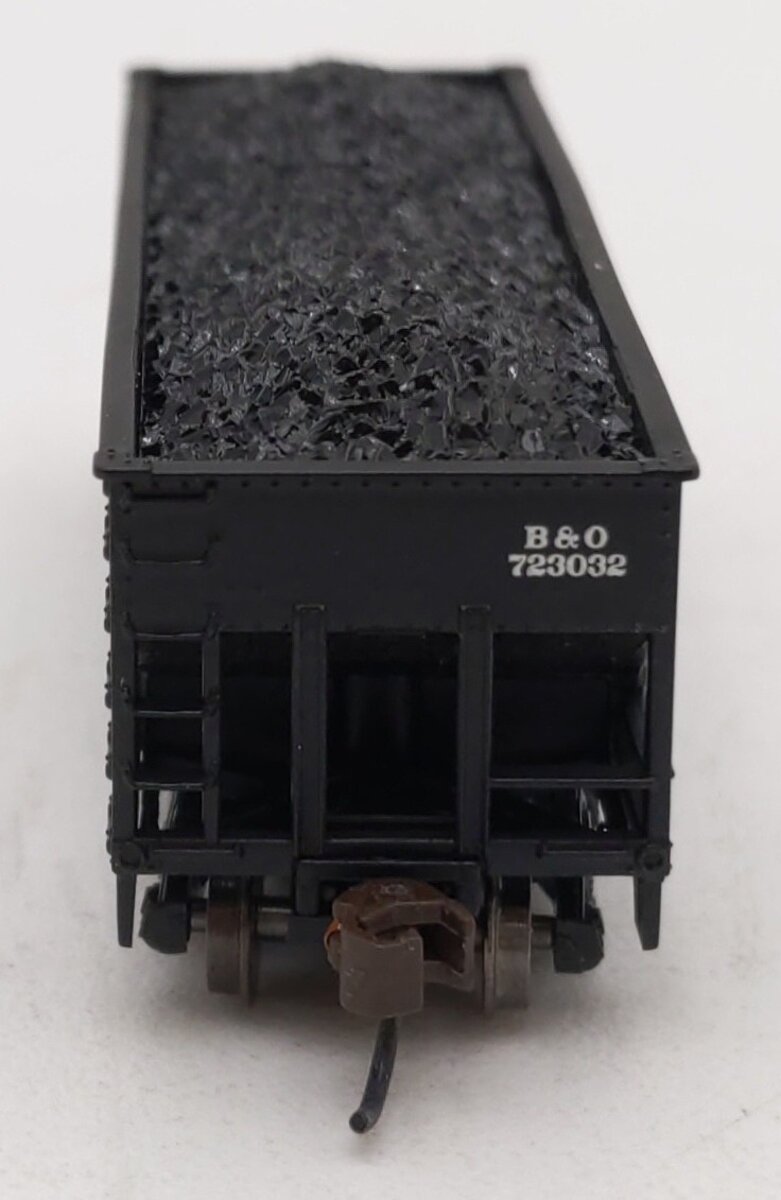 Bachmann 19553 N Scale Baltimore & Ohio 55-Ton 2-Bay Open Hopper w/Load #723032 LN/Box