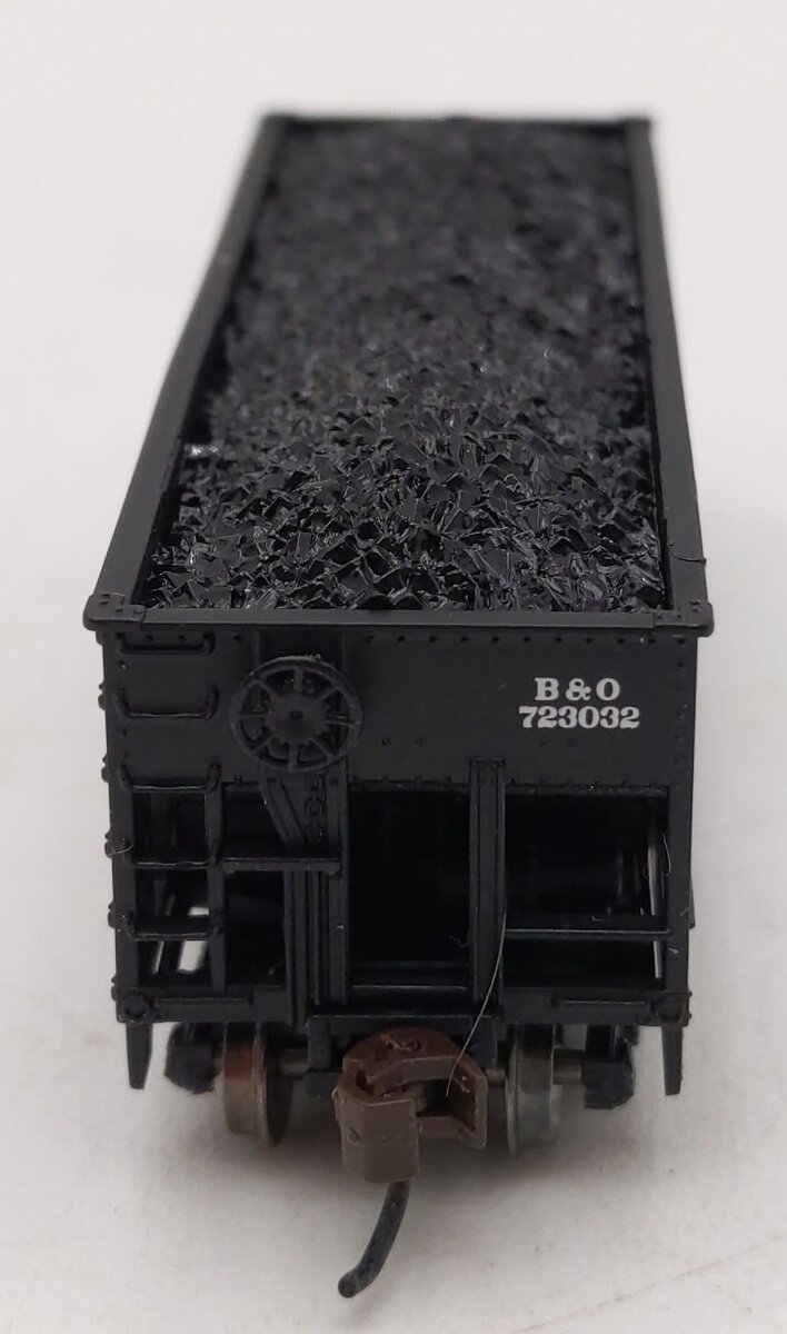 Bachmann 19553 N Scale Baltimore & Ohio 55-Ton 2-Bay Open Hopper w/Load #723032 LN/Box
