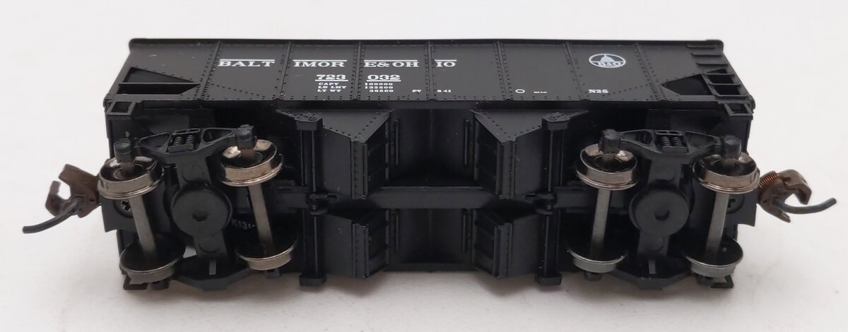 Bachmann 19553 N Scale Baltimore & Ohio 55-Ton 2-Bay Open Hopper w/Load #723032 LN/Box