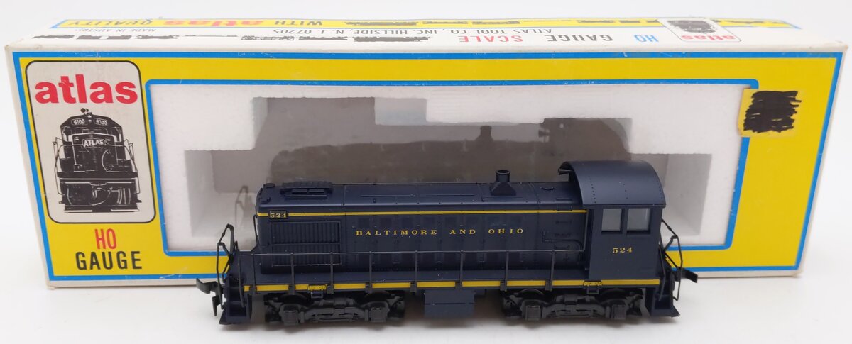 Atlas 8075 HO Scale Baltimore & Ohio ALCO S 2 Diesel Locomotive #524 EX/Box